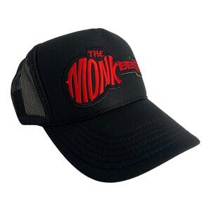 NEW VINTAGE STYLE THE MONKEES BLACK TRUCKER HAT CAP ADULT SIZE TRENDY MUSIC